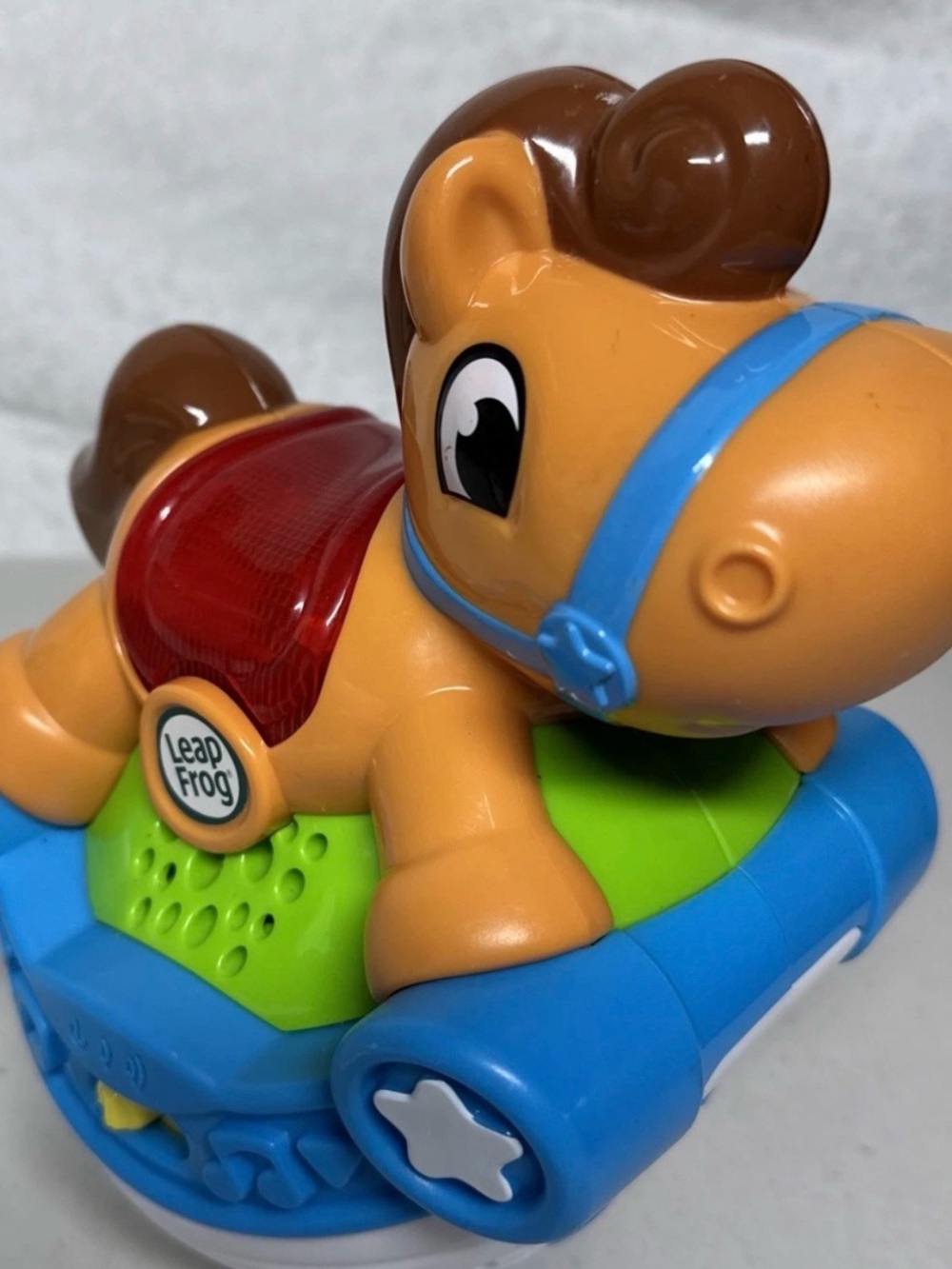 Leap frog Blue and Brown Musical Ride-On Horse Toy